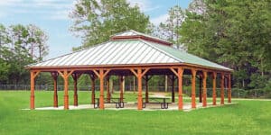 40' x 60' Pavilion, A commercial wood project in NC thumbnail