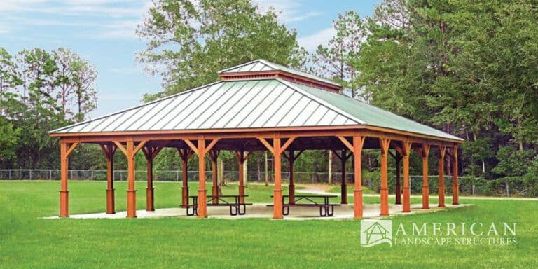 40' x 60' Pavilion, A commercial wood project in NC