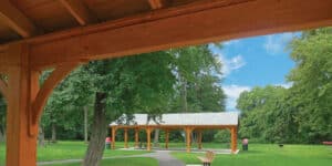 Outdoor Pavilion Ideas - Wood A-Frame Pavilion thumbnail