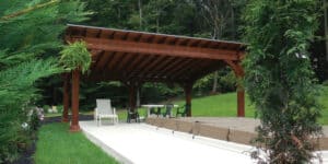Cedar Pavilion - Santa Fe Slanted Roof Project thumbnail
