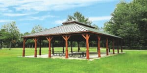 3 Snelling NC Commercial Wood Project 40' x 60' Pavilion thumbnail