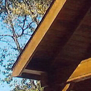 A Frame Wood Pavilion Details - Roof Overhang