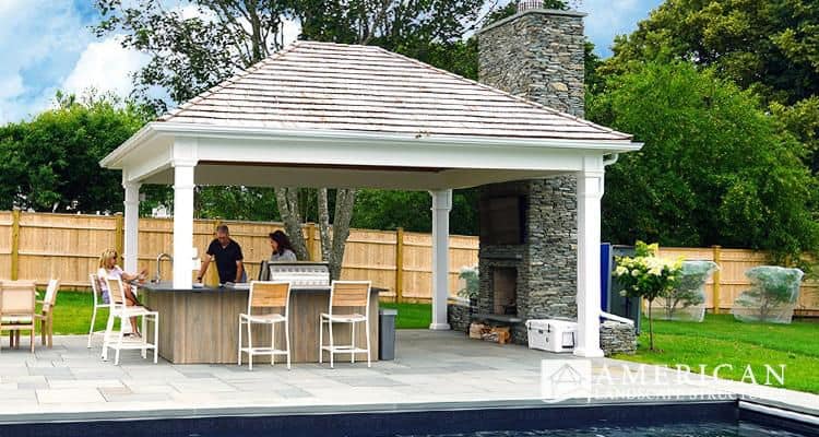 Creative Outdoor Kitchen Designs Under A Beautiful Pavilion