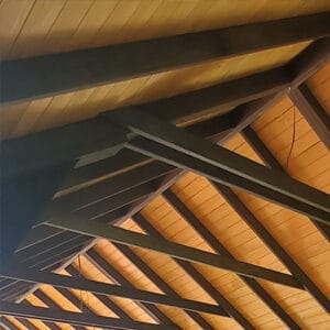 Alpine Wood Pavilion Details - Ceiling