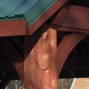 Alpine Wood Pavilion Details - Posts and Columns