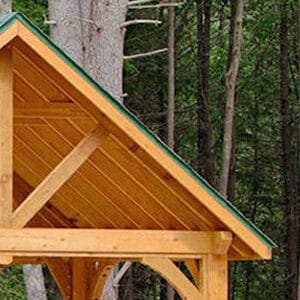 Alpine Wood Pavilion Details - Pitch / Roof Overhang
