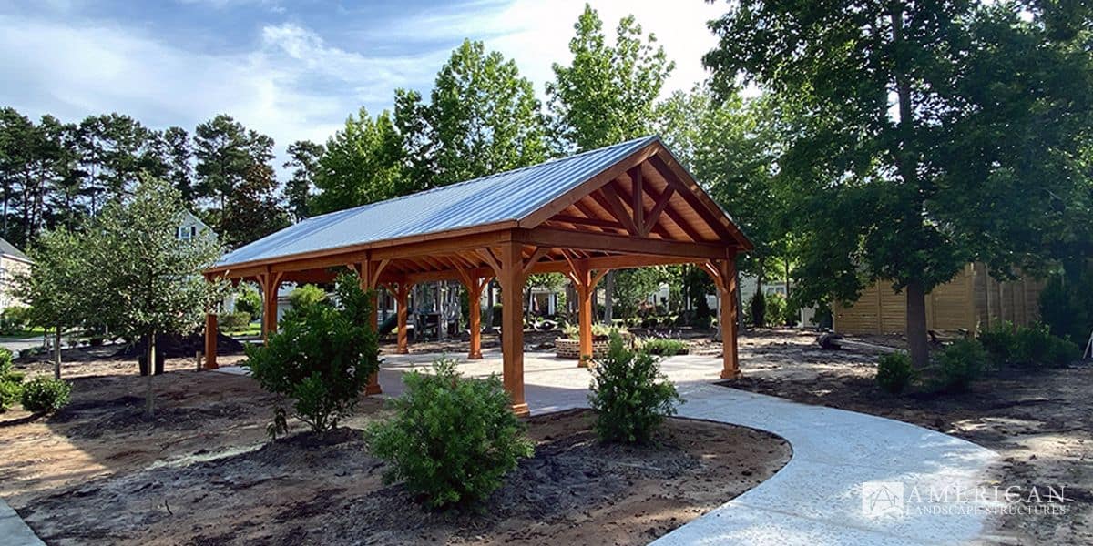 A-Frame Wood Pavilion