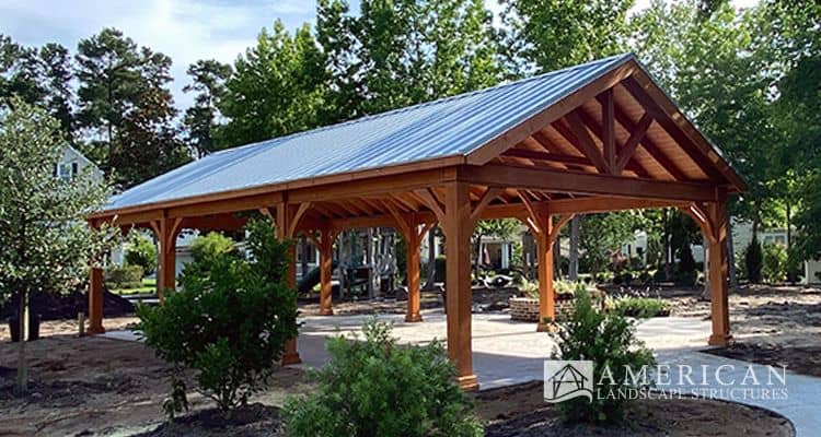 A Frame Wood Pavilion